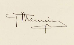 Signature de Georges MEUNIER
